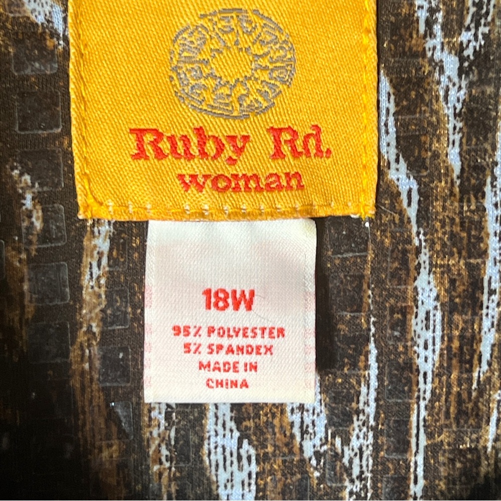 Ruby Rd. Blue And Brown Jean Jacket - image 6